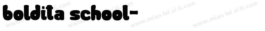 boldita school字体转换